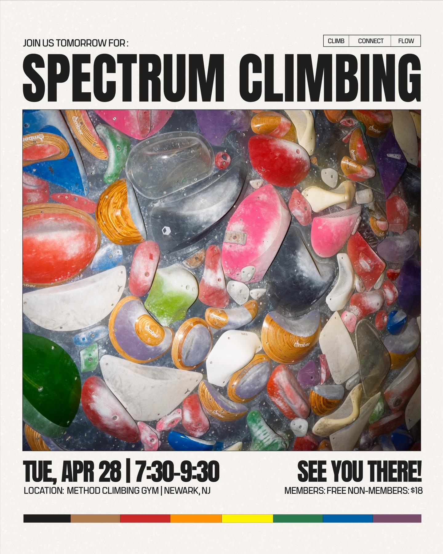 Spectrum Climbing tomorrow! ✨