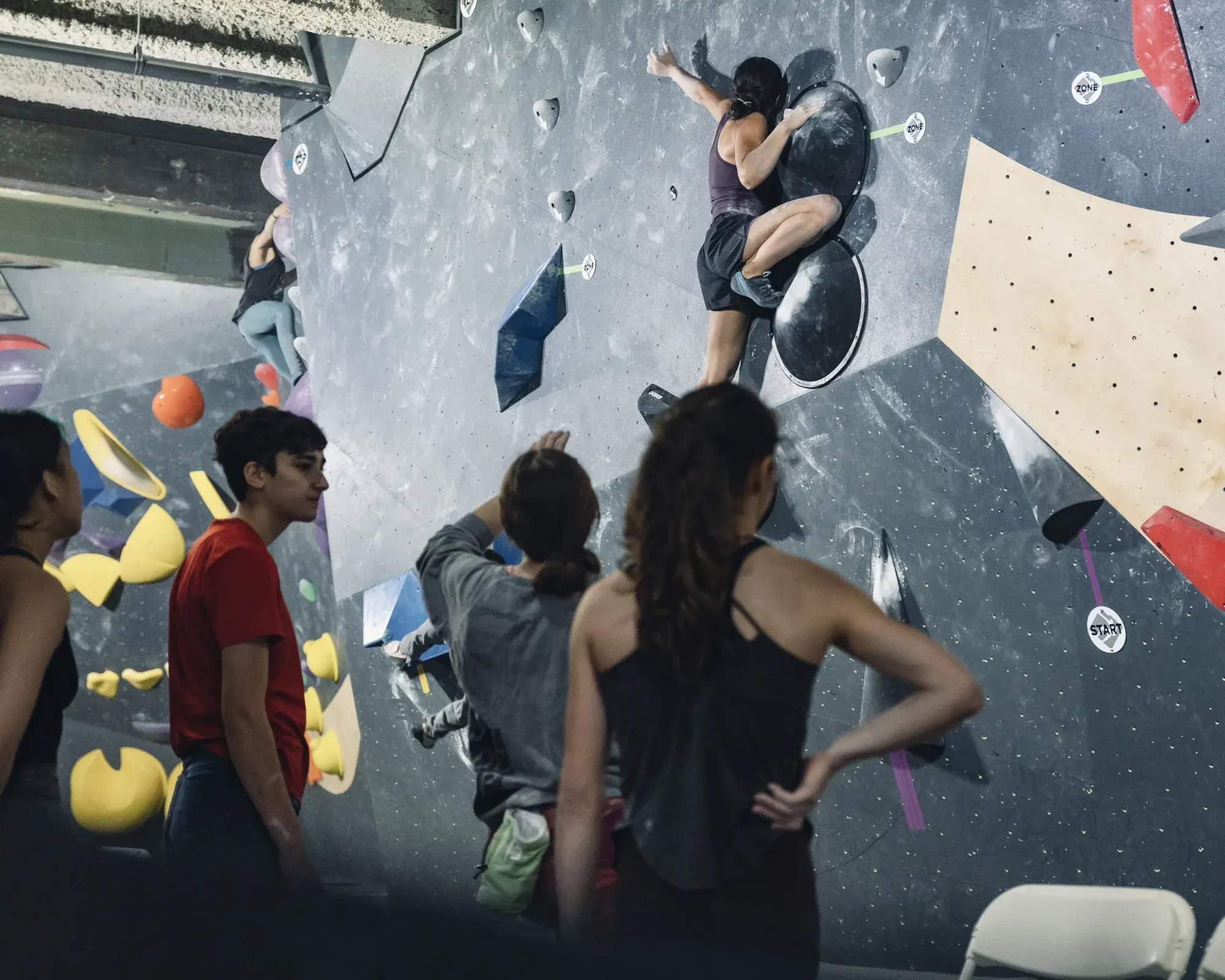 Summer camp climbing